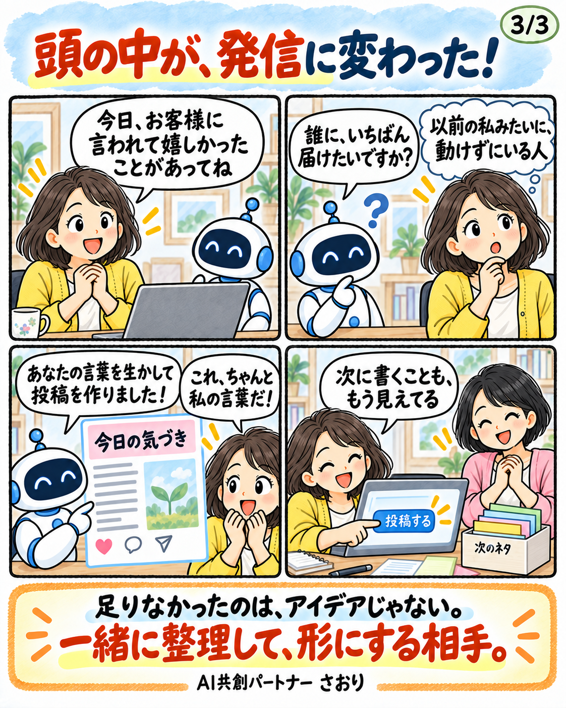 やりたいことは、いっぱいある。 3ページ目