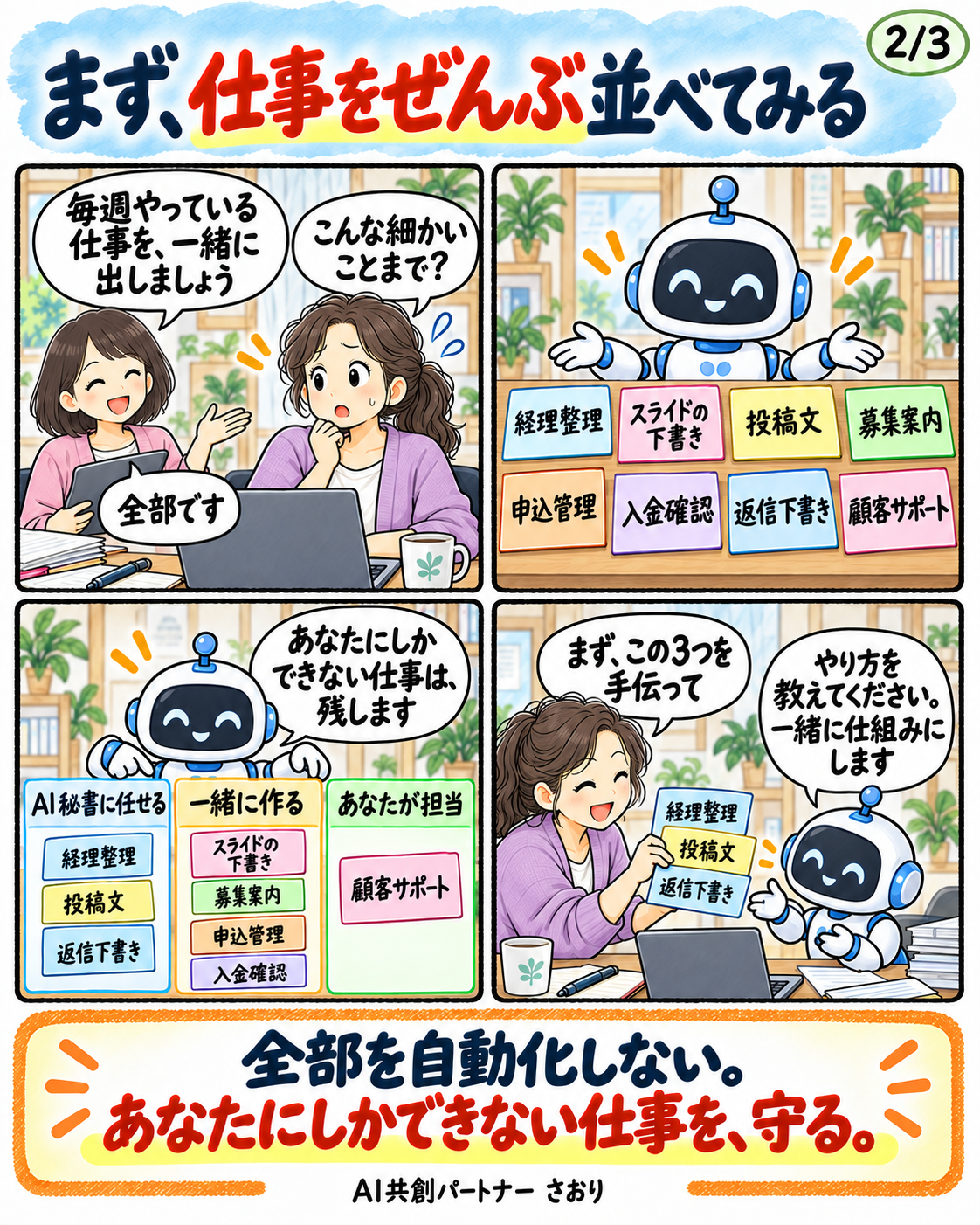 顧客サポートに集中したい。 2ページ目