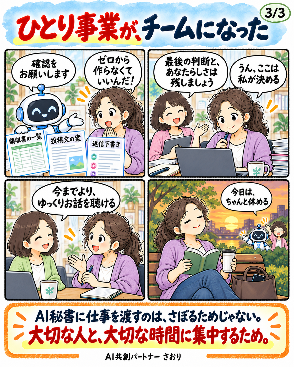 顧客サポートに集中したい。 3ページ目