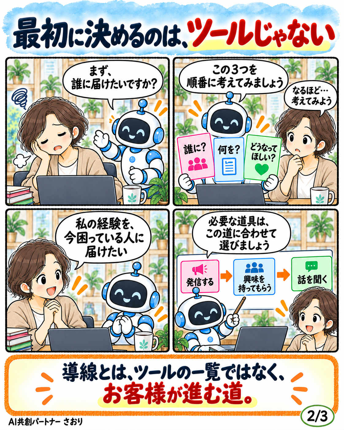 発信したい。でも、導線が作れない。 2ページ目