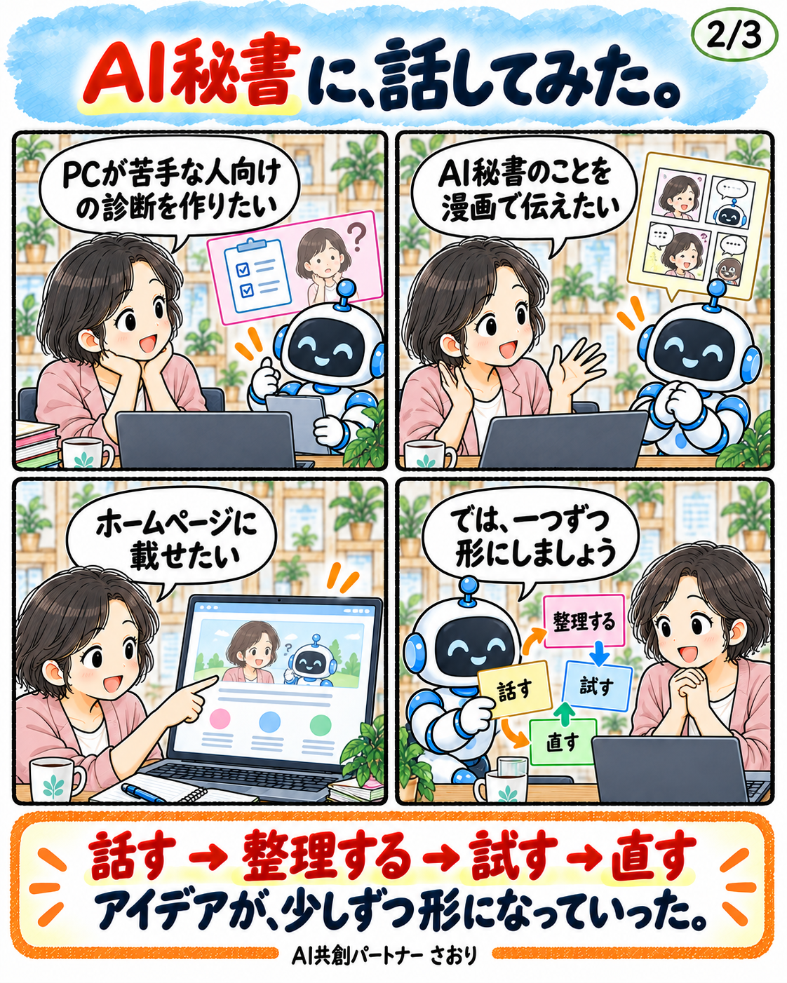 アイデアしかなかった私が、作れた。 2ページ目