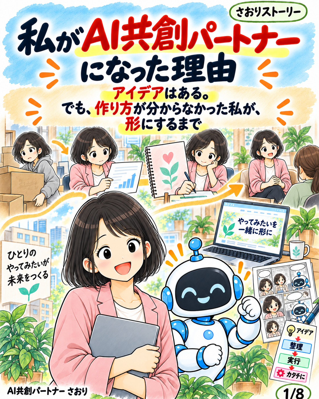 私がAI共創パートナーになった理由 漫画の表紙