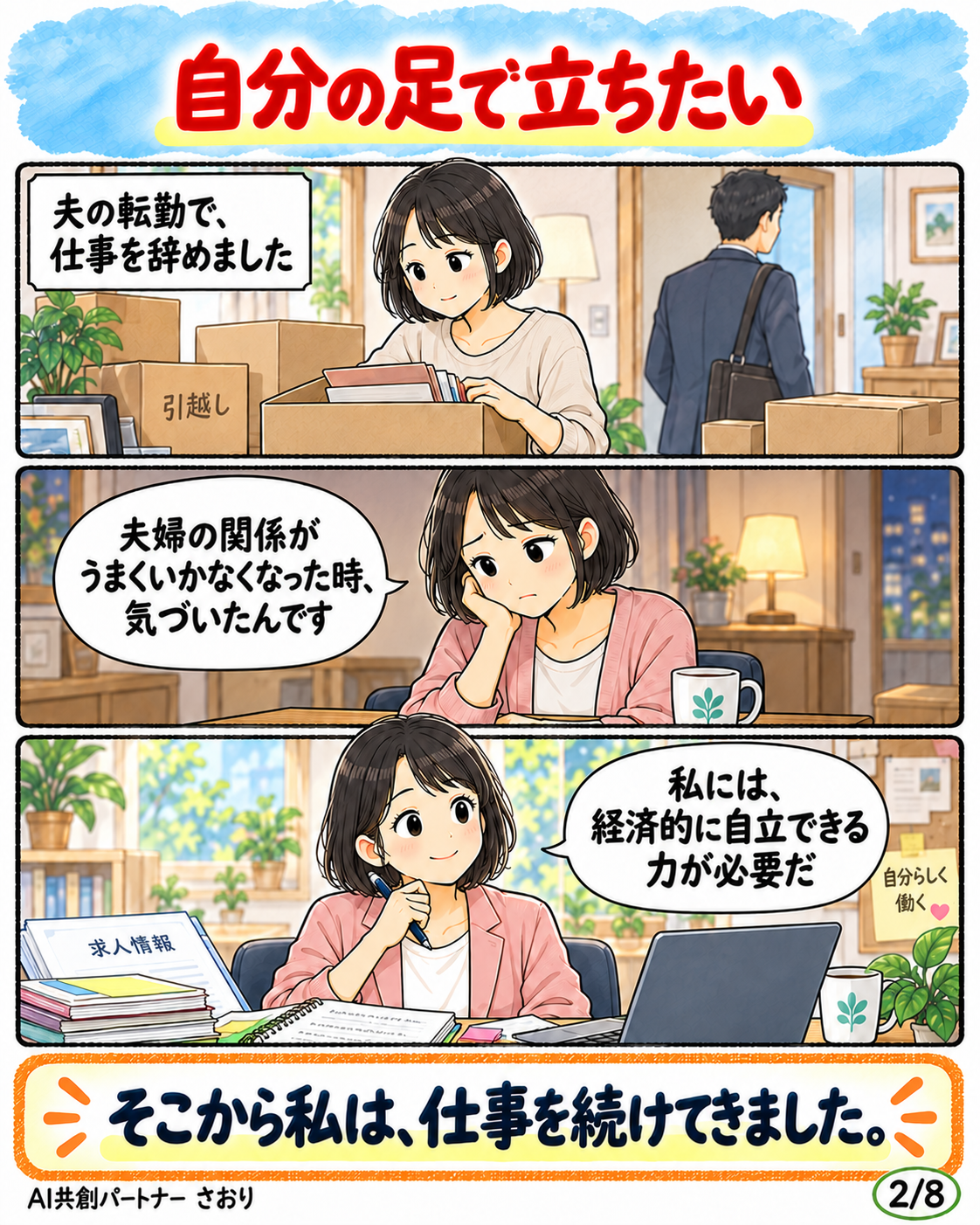 自分の足で立ちたい