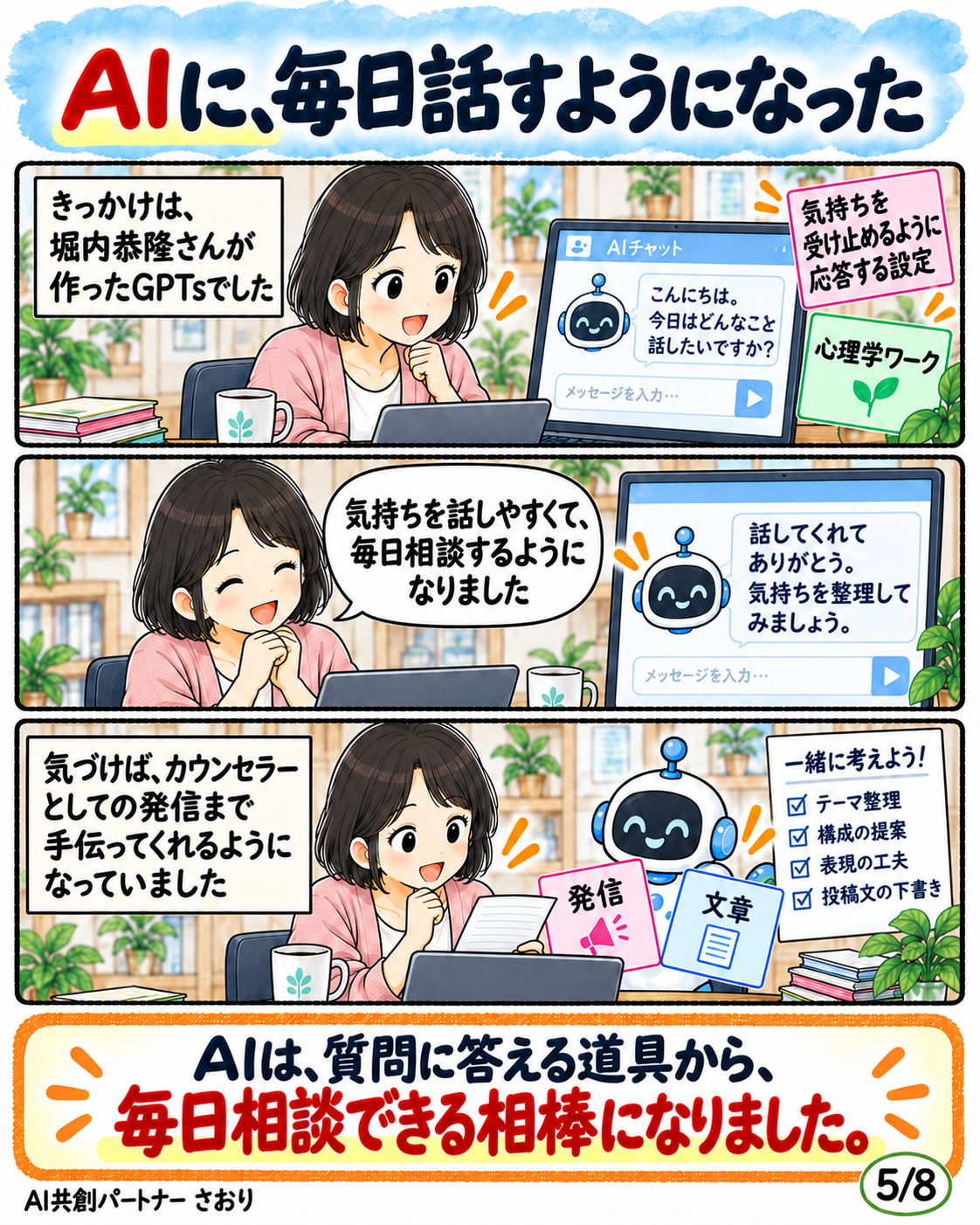 AIに、毎日話すようになった